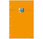 Office block Oxford 21 x 31x5 stapled orange perforated -5 x 5 mm - 80 sheets