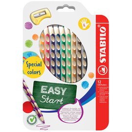 Crayon de couleur EASYcolors, pour droitier, étui