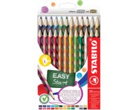 Kleurpotlood EASYcolors voor linkshandigen - etui van 6 stuks