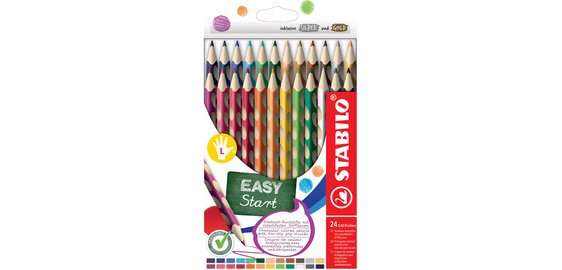 EASYcolors colored pencil, for left-handers, box of 6