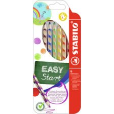 Kleurpotlood EASYcolors voor rechtshandigen - etui van 6 stuks