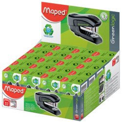 Agrafeuse Mini Standard Greenlogic, présentoir de 20,