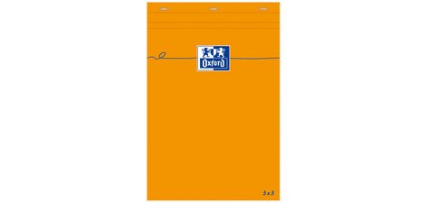 Notitieblokje 85 x 120 mm geruit 80 vellen oranje