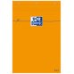 Bloc-notes, 85 x 120 mm, quadrillé,80 feuilles,orange