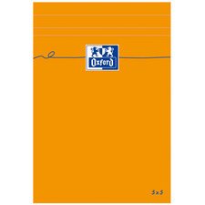 Bloc-notes, 110x170mm, quadrillé,80 feuilles, orange