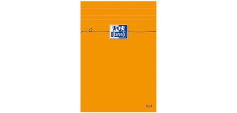 Bloc-notes, 110x170mm, quadrillé, 80 feuilles, orange