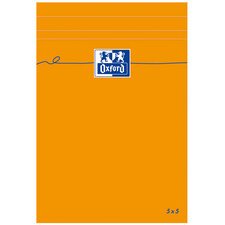 Bloc-notes, 110x170mm, quadrillé 80 feuilles orange