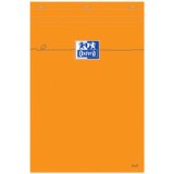 Notitieblokje 210 x 315 mm geruit 80 vellen oranje