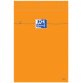 Bloc de bureau Oxford 21 x 31,5 cm agrafé orange - 5 x 5 mm - 80 feuilles