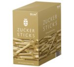 Sticks de sucre, dans un carton
