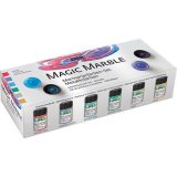 Peinture à marbrer 'Magic Marble', set de peintures