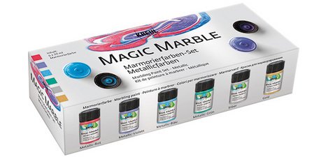 Peinture à marbrer 'Magic Marble', set de peintures