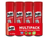 Bâton de colle 4 x 22 g, pack économique, sans solvant