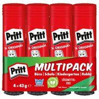 Lijmstift 4 x 43 g, economische verpakking, zonder oplosmiddel