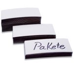 Etiquettes aimantées, 30 x 100 x 0,6 mm, blanc