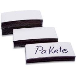 En_etiquettes aimantees, 30 x 100 x 0,6 mm, blanc