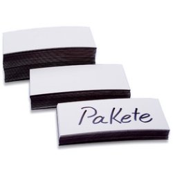 Magneetetiketten, 30 x 100 x 0,6 mm, wit