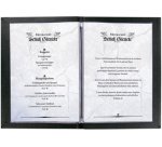 Pochette double, A4, plastique, transparent