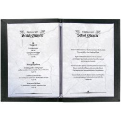 Chemise pour cartes de menu, A5, noir