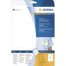 Insteeknaamplaatjes SPECIAL 90 x 60 mm wit