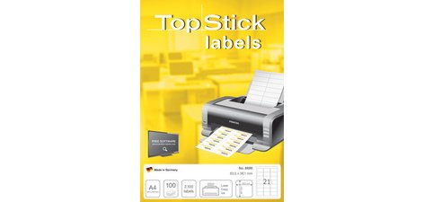 Etiquette universelle, 105 x 74, blanc