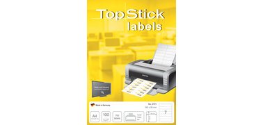 Etiquette pour dos de classeur, 192 x 38 mm, blanc