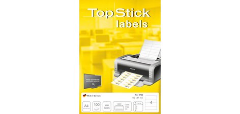 Etiquette pour dos de classeur, 192 x 61 mm, blanc