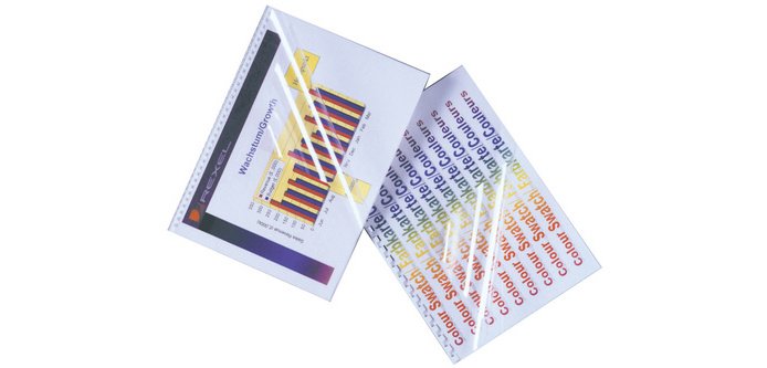 Couverture de reliure HiClear, format A3, PVC, 0,24 mm