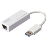 Adaptateur USB 3.0 vers Gigabit Ethernet, blanc