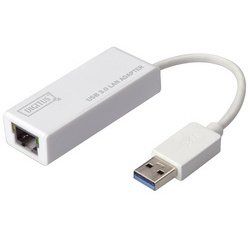 Adaptateur USB 3.0 vers Gigabit Ethernet, blanc