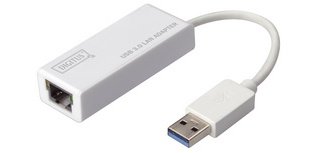 Adaptateur USB 3.0 vers Gigabit Ethernet, blanc