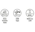 Adaptateur USB 3.0 vers Gigabit Ethernet, blanc