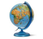 Globe lumineux KID, bleu, 250 mm, texte francais