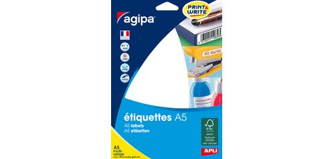 Etiquettes rondes multi-usages blanches diamètre 19 mm - Pochette de 1120