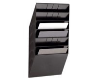 Set porte-brochures mural 'FLEXIBOXX 6', A4, noir