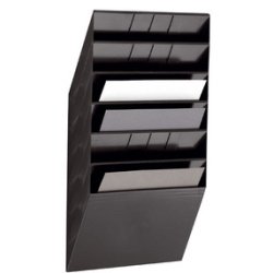 Set porte-brochures mural 'FLEXIBOXX 6', A4, noir