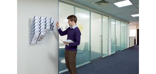 Set porte-brochures mural 'FLEXIBOXX 6', A4