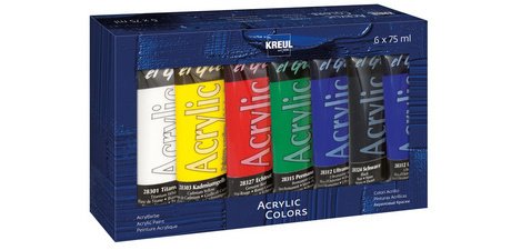Acrylic paint el Greco, 75 ml, Set of 6