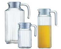 Glazen schenkkan 'Quadro' van Arcoroc, 0,5 liter