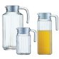 Glazen schenkkan 'Quadro' van Arcoroc, 1 liter