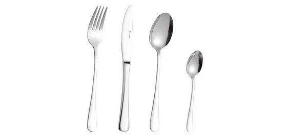 'Sylvia' cutlery set, in stainless steel