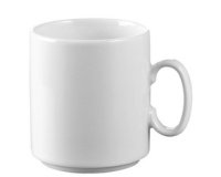 Tasse à café 'Diane', set de 6, blanc