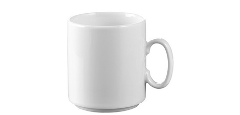 Tasse à café 'Diane', set de 6, blanc