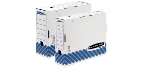 BANKERS BOX SYSTEM boîte d'archives, (L)100mm, bleu