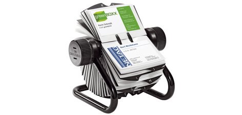 Fichier pour cartes de visite VISIFIX, noir