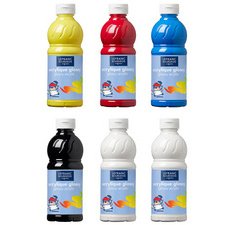 Acrylic paint Glossy, 500 ml, assorted