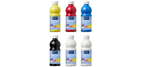 Acrylic paint Glossy, 500 ml, assorted