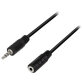 Câble audio, mâle - femelle, 10 m, noir
