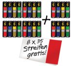 Marque-page Index mini, 11,9 x 43,2 mm, 4+2 gratuits