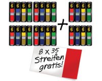 Marque-page Index mini, 11,9 x 43,2 mm, 4+2 gratuits